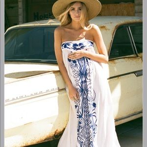 Embroidered BoHo maxi dress by Fillyboo